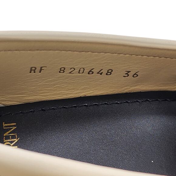 Saint Laurent Le Loafer YSL Monogram Leather Loafers White EU 36 US 6 NWB $1050 - Picture 6 of 8